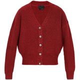 DreiMaster Klassik Gebreid vest  donkerrood