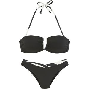 French Connection - Bandeaubikini - Zwart - Verwijderbare Softcups