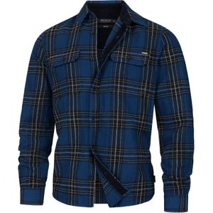 INDICODE JEANS Overhemd  blauw / zwart / wit