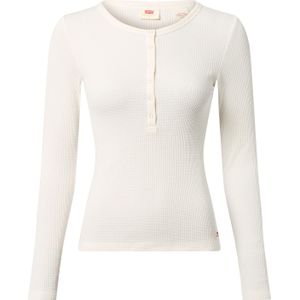 LEVI'S - Shirt - Wit - Lange Mouw - Henley Hals