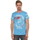 Rusty Neal - T-shirt - Gewassen - Doodshoofdprint
