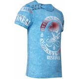 Rusty Neal - T-shirt - Gewassen - Doodshoofdprint