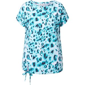MIAMODA Shirt  jade groen / zwart / wit