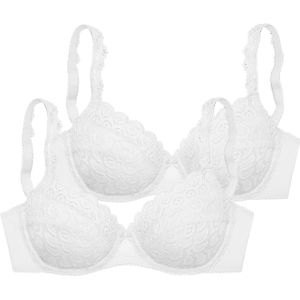Balconette BH - Wit - Kant - Met Beugel