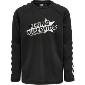 Hummel - FLYING CHAMPION - Shirt - Zwart / Wit - Lange Mouwen