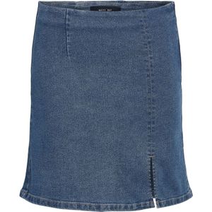 Noisy May - NMDEBBY - Korte Rok - Blauw - 75% Katoen, 18% Polyester, 6% Viscose, 1% Elastaan
