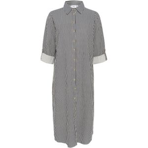 Blousejurk - Gestreept - Katoen - Driekwart Mouw