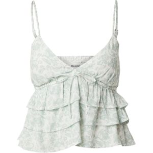 HOLLISTER Top  mintgroen / wit