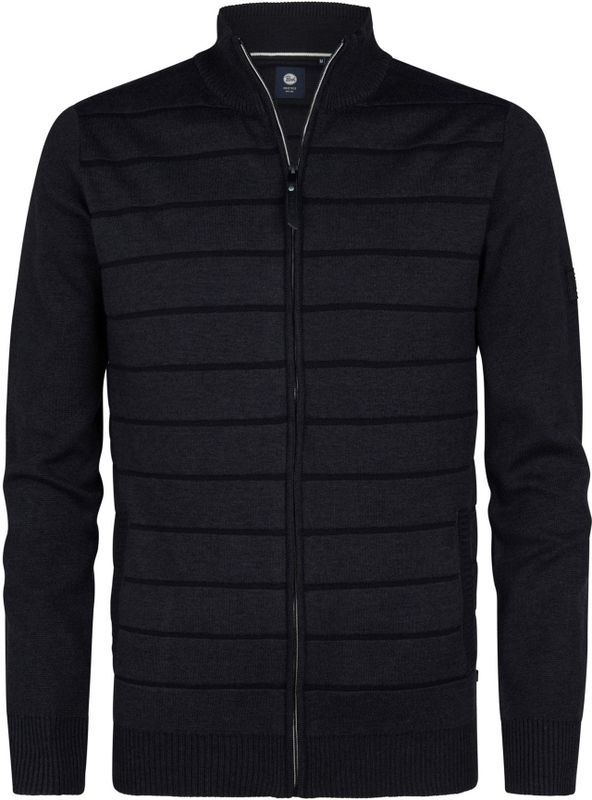 Petrol Industries Gebreid vest  zwart