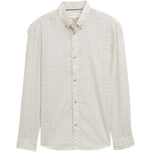 TOM TAILOR DENIM Overhemd  groen / wit
