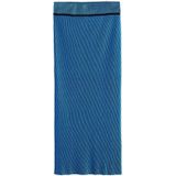 Midi kokerrok met strepen