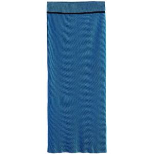 Midi kokerrok met strepen