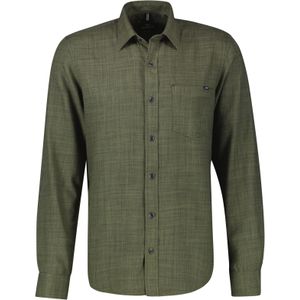 Lerros - Overhemd - Nordic Olive - Lange Mouwen - Fancy Twill