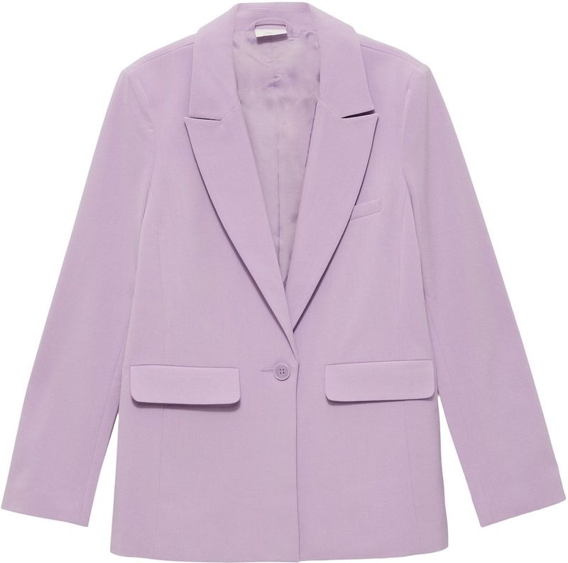 Blazer - Knoopsluiting - Gladde Stof - Normale Pasvorm - Lange Mouw