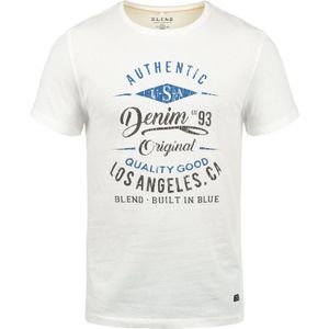 BLEND Shirt  blauw gemêleerd / zwart / wit