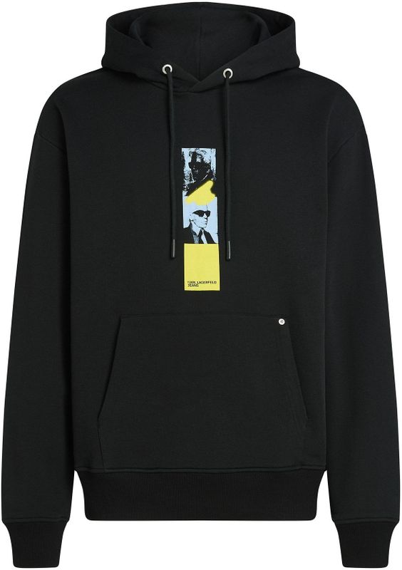 KARL LAGERFELD - Sweatshirt - Lichtblauw - Met Capuchon - Normale Pasvorm