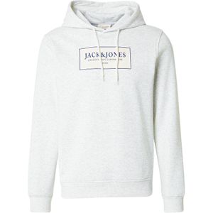 JACK & JONES Sweatshirt 'JORGREENE'  marine / wit / wit gemêleerd