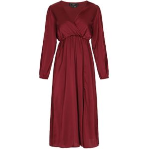 faina Jurk  wijnrood