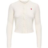 ONLY Gebreid vest 'ONLKatia'  natuurwit