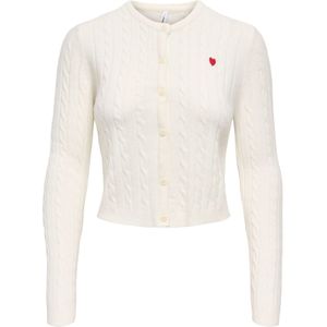 ONLY Gebreid vest 'ONLKatia'  natuurwit