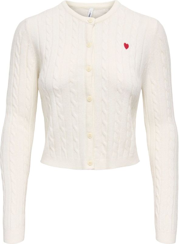 ONLY Gebreid vest 'ONLKatia'  natuurwit