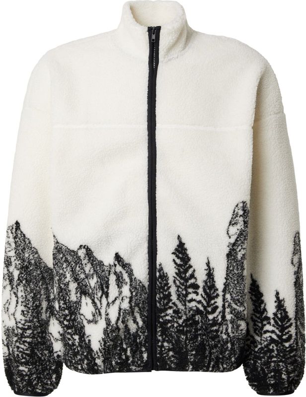 Only & Sons Fleece jas 'ONSJAMES'  crème / zwart