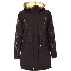 CIPO & BAXX Tussenparka  stone grey / groen / rood / zwart