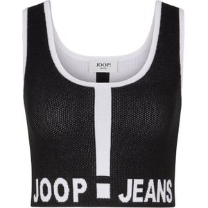 JOOP! Jeans Gebreide top 'Kama'  zwart / wit