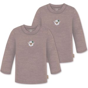 normani Shirt 'Taupo'  beige / smaragd / roze gemêleerd / wit