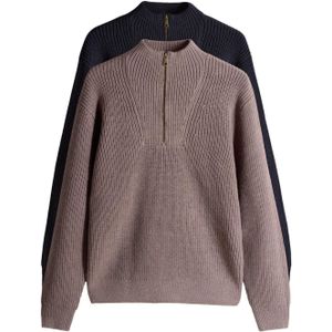 The Set Trui  navy / aardetinten