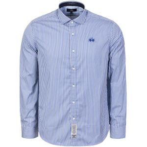 La Martina Overhemd 'MBC013'  lichtblauw / wit