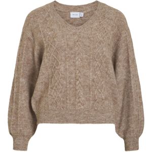 VILA Trui  donkerbeige