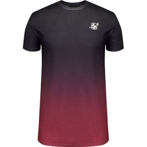 SikSilk Shirt  nachtblauw / bordeaux / wit