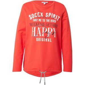 Soccx Sweatshirt  rood / zwart / wit