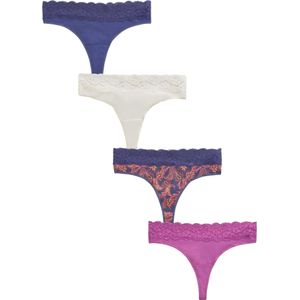 Next String  navy / neonlila / bourgogne / wit