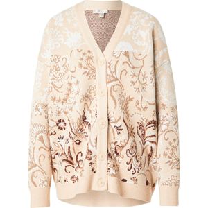 GUESS - MELIN - Gebreid Vest - Beige / Bruin / Wit