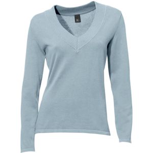 Gebreide Trui - Blauw - 100% Katoen - Lange Mouwen