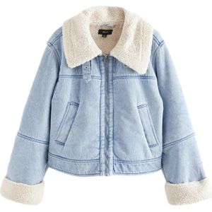 Next - Tussenjas - Lichtblauw - Denim - Warm Gevoerd