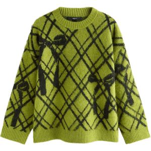 Next Trui  lichtgroen / zwart