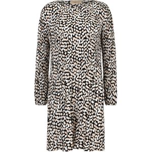 Cartoon Jurk  beige / zwart / wit