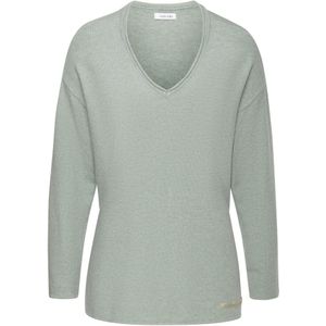 Lascana - Sweater - Mint - Van Hoogwaardige Brei - V-hals - Lange Mouwen
