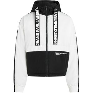 KARL LAGERFELD JEANS Tussenjas  zwart / wit