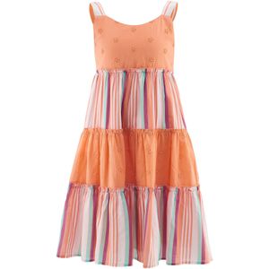 happy girls Jurk  mintgroen / oranje / donkerroze / wit