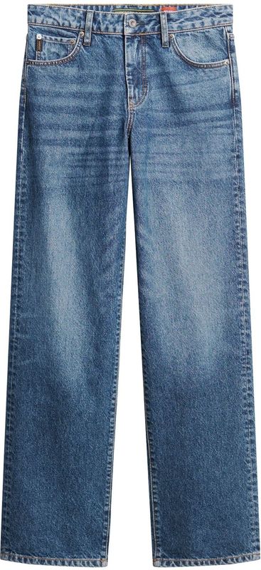 Damesjeans met wijde pijpen van biologisch katoen Superdry