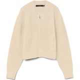 VERO MODA Gebreid vest 'VMHanna'  lichtbeige