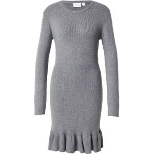 VILA Gebreide jurk 'VINORTHY'  grijs gemêleerd