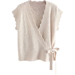 Next Gebreid vest  ecru