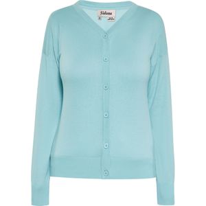 Sidona Gebreid vest  aqua
