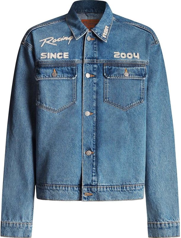 Red Bull Racing x Pepe Jeans Tussenjas 'Red Bull Racing'  lichtblauw / rood / wit