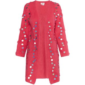 IZIA Gebreid vest  pink